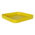 11-1/2" L x 11-1/2" W x 1-1/4" Hgt. Yellow Tamco® Curved Corner Tray