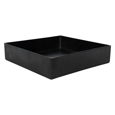12" L x 12" W x 3" Hgt. Black Tamco® Tray