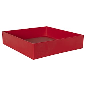 12" L x 12" W x 3" Hgt. Red Tamco® Tray