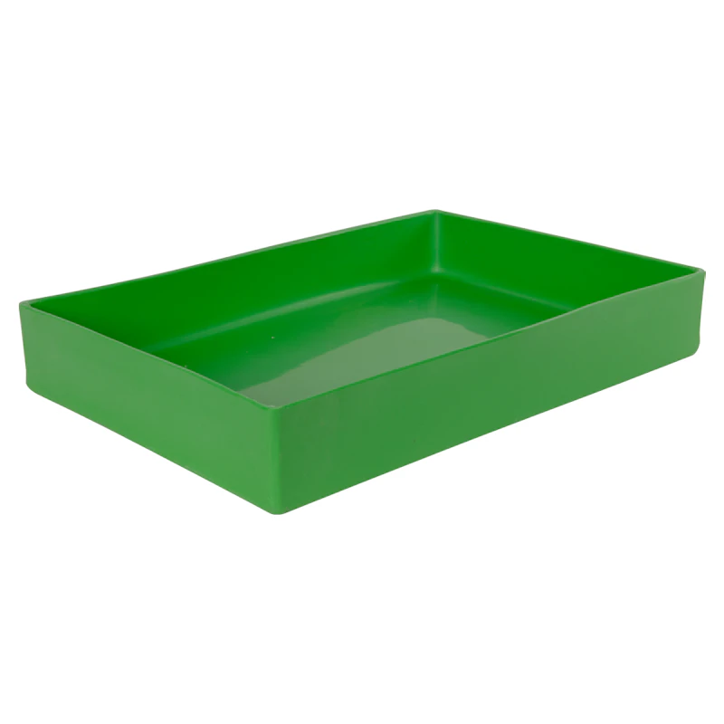 18" L x 12" W x 3" Hgt. Green Tamco® Tray