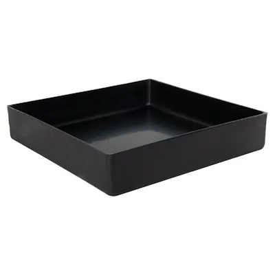 14" L x 14" W x 3" Hgt. Black Tamco® Tray