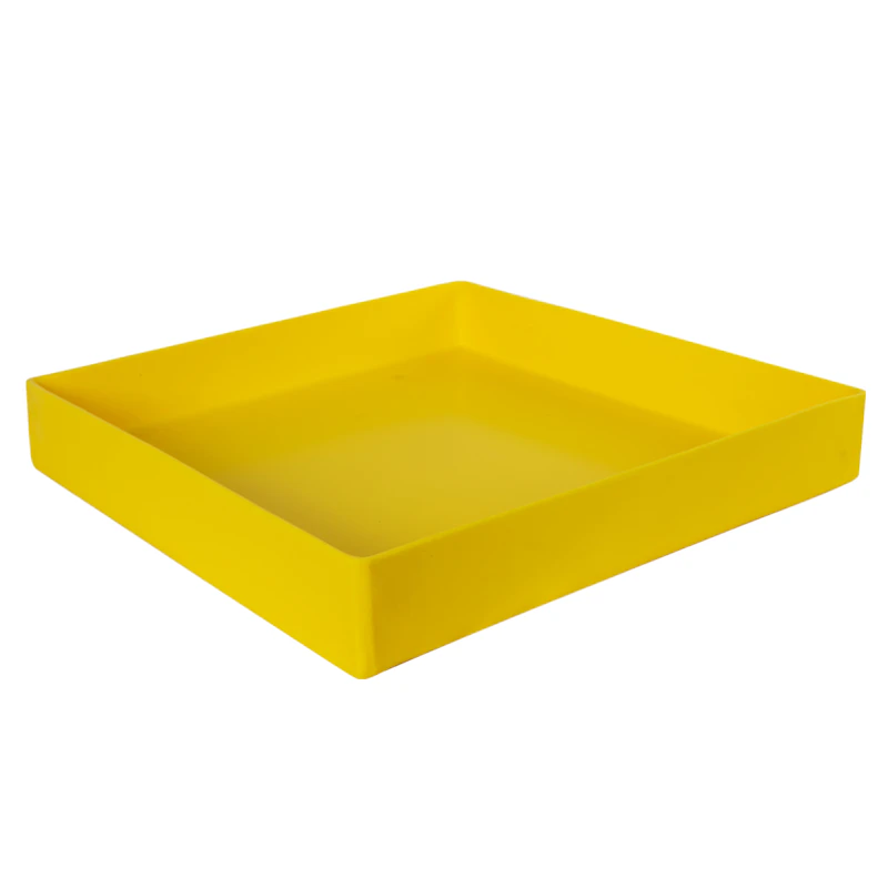 18" L x 18" W x 3" Hgt. Yellow Tamco® Tray