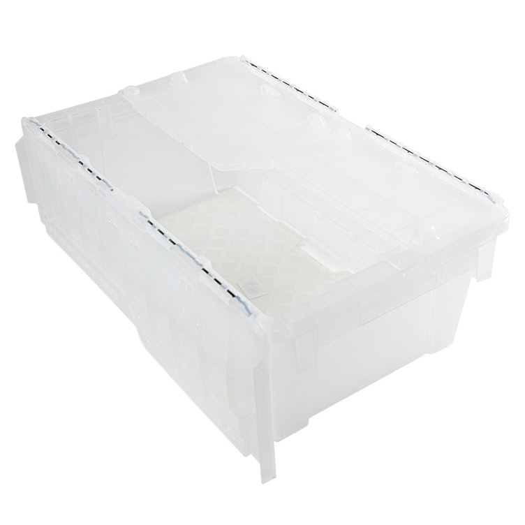0.7 Cu. Ft. FliPak® Clear Polypropylene Shipping Container - 19-7/10" L x 11-4/5" W x 7-3/10" Hgt.