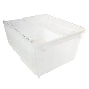 2.7 Cu. Ft. FliPak® Clear Polypropylene Shipping Container - 23.9" L x 19.6" W x 12.6" Hgt.