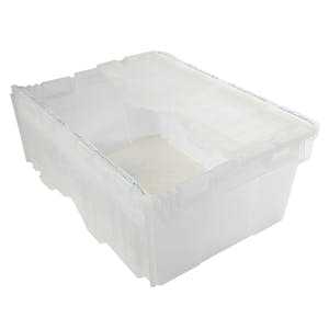 1.4 Cu. Ft. FliPak® Clear Polypropylene Shipping Container - 21-9/10" L x 15-1/5" W x 9-3/10" Hgt.