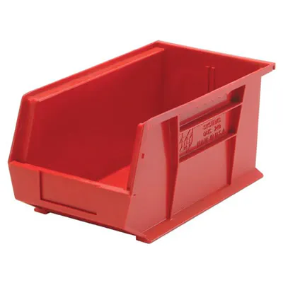 Red Quantum® Ultra Series Stack & Hang Bin - 14-3/4" L x 8-1/4" W x 7" Hgt.