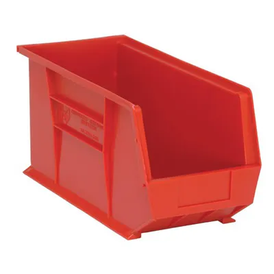 Red Quantum® Ultra Series Stack & Hang Bin - 18" L x 8-1/4" W x 9" Hgt.