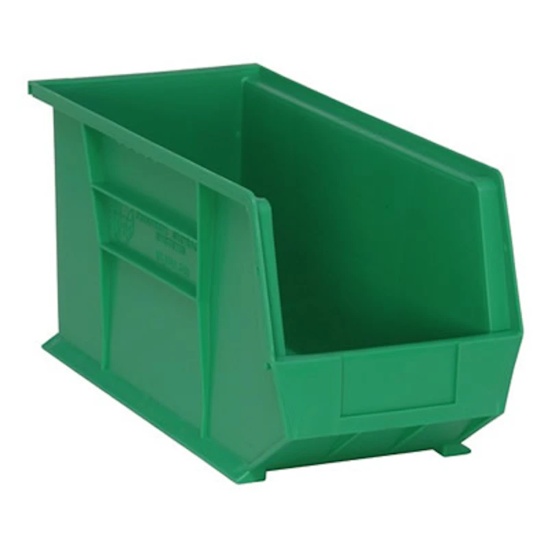 Green Quantum® Ultra Series Stack & Hang Bin - 18" L x 8-1/4" W x 9" Hgt.