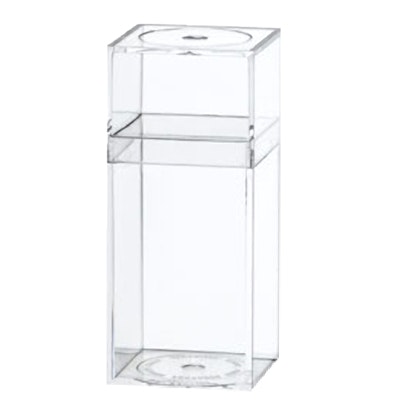 Clear Plastic Box with Removable Lid 1-7/16" L x 1-7/16" W x 3-5/16" Hgt.