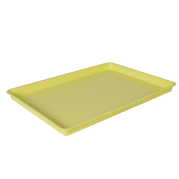 Yellow Polyproyplene Textured Bun Display Tray - 26" L x 18" W x 1-1/8" Hgt.
