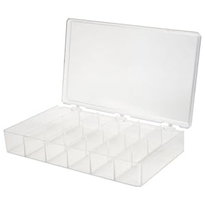 Clear Plastic Box with Removable Lid 1-3/16 L x 1-3/16 W x 2-7/16 Hgt.