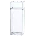Clear Plastic Box with Removable Lid 2-5/16" L x 2-5/16" W x 6-3/16" Hgt.
