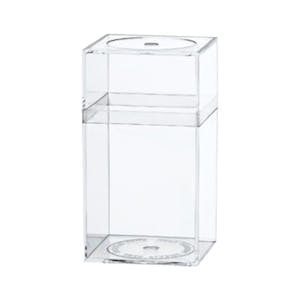 Clear Plastic Box with Removable Lid 1-3/16 L x 1-3/16 W x 2-7