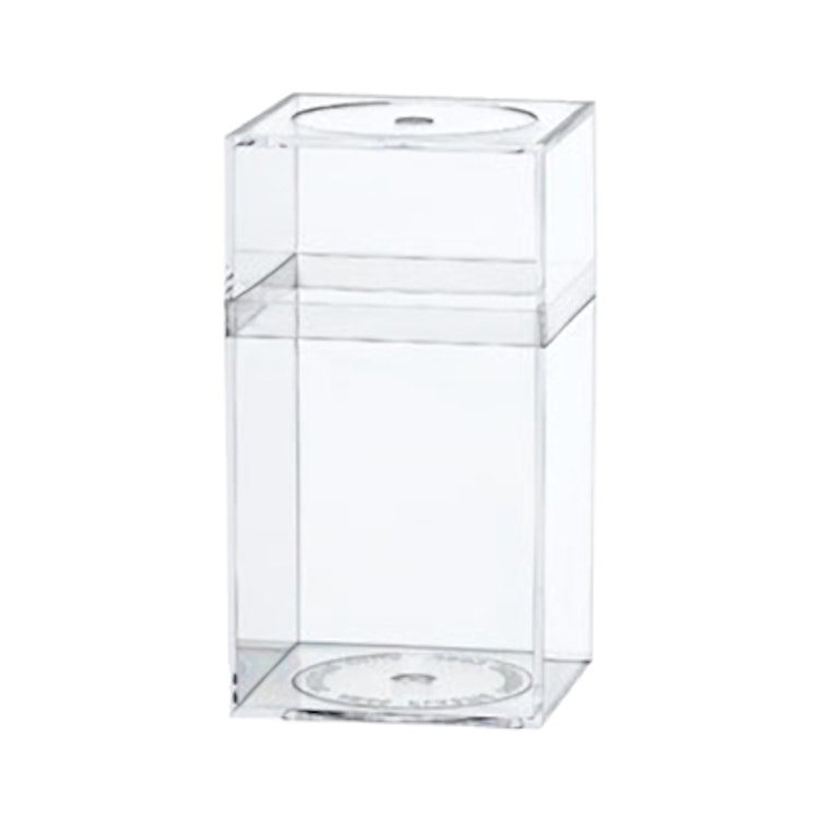 Clear Plastic Box with Removable Lid 2-5/16 L x 2-5/16 W x 4-3/16 Hgt.