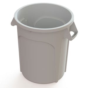 20 Gallon White Value Plus Trash Container