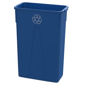 23 Gallon Blue Recycling Slim Container