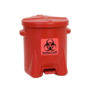 6 Gallon Red Eagle Safety Biohazardous Waste Can