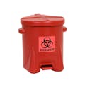 6 Gallon Red Eagle Safety Biohazardous Waste Can