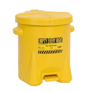 6 Gallon Yellow Eagle Safety Oily Waste Can