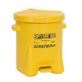 6 Gallon Yellow Eagle Safety Oily Waste Can