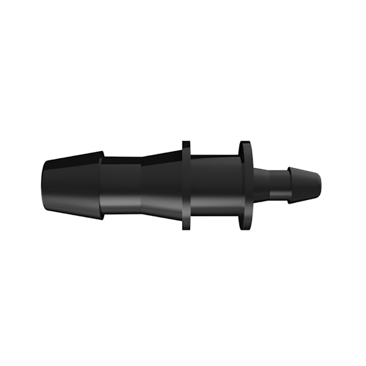 3/16" x 3/32" Tube ID Black Nylon Reduction Coupler