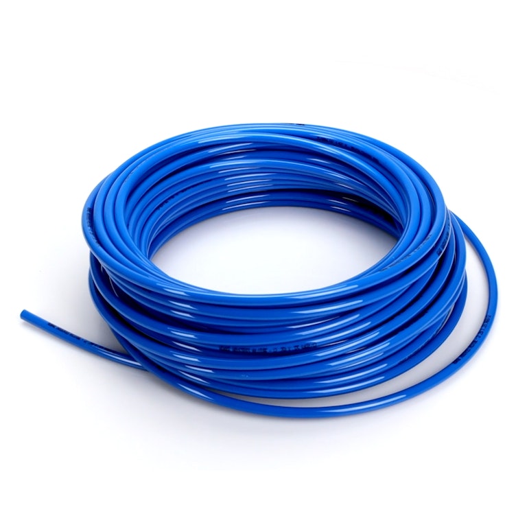 0.250" ID x 3/8" OD Blue High Pressure Flexible Nylon 12 Tubing