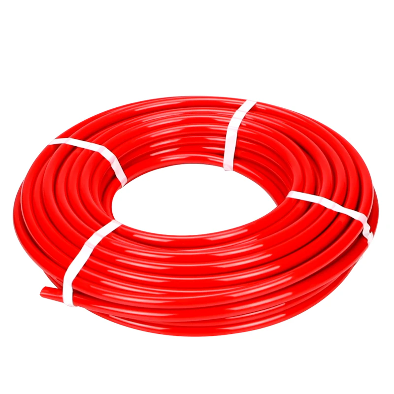 3/8" ID x 1/2" OD x 1/16" Wall Red LLDPE Tubing