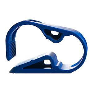 Blue 1 Position Acetal Tubing Clamp for Tubing up to 0.25" OD
