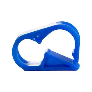 Blue 12 Position Polyester Tubing Clamp for Tubing up to 0.75" OD