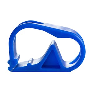 Blue 1 Position Polypropylene Tubing Clamp for Tubing up to 0.50" OD