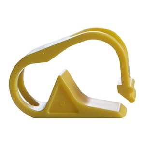 Yellow 1 Position Polypropylene Tubing Clamp for Tubing up to 0.50" OD