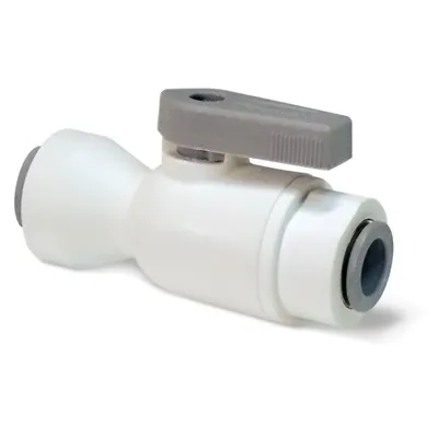 Parker LIQUIfit® Push-to-Connect Union Two-Way Ball Valves