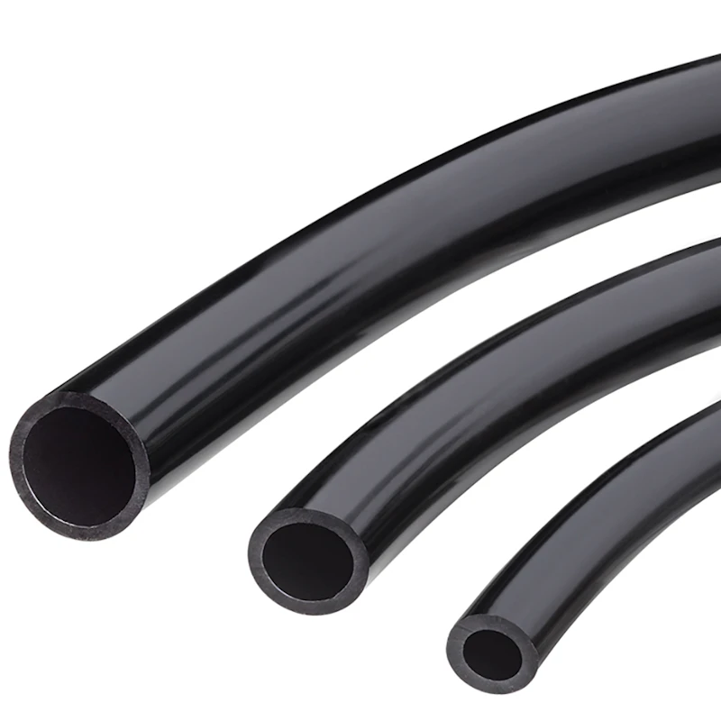 1-1/4" ID x 1-1/2" OD x 1/8" Wall Black UV Resistant PVC Tubing