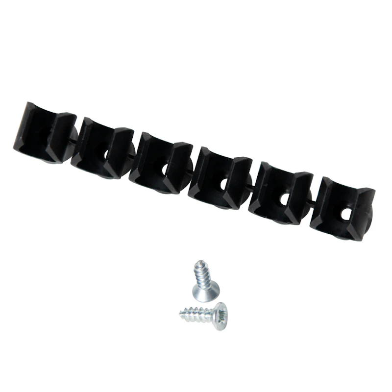 Tubing Support Strip for 3/8" (10mm) Tubing - 6 Clips per Strip