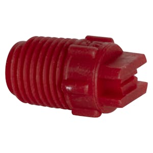 65° Red PVDF Bex® F Series 1/4" MNPT Spray Nozzle - Size 03
