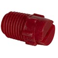 65° Red PVDF Bex® F Series 1/4" MNPT Spray Nozzle - Size 15