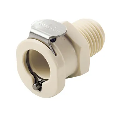 1/4" MNPT PLC Series Polypropylene Body - Shutoff (Insert Sold Separately)