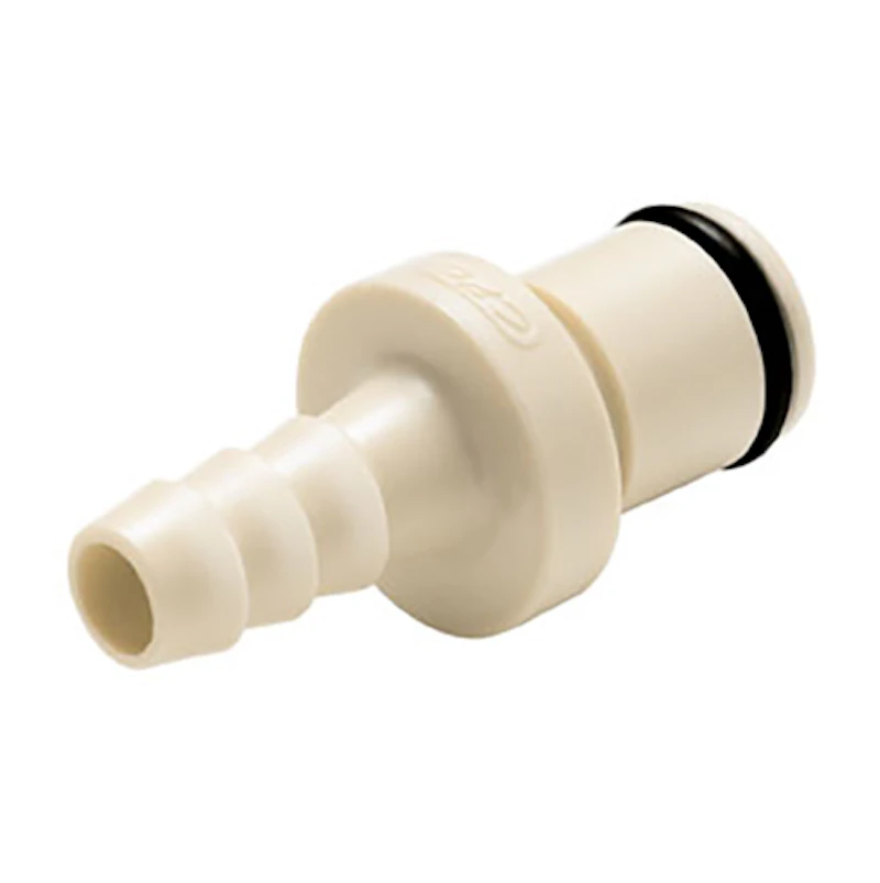1/4" In-Line Hose Barb PLC Series Polypropylene Insert - Straight Thru (Body Sold Separately)