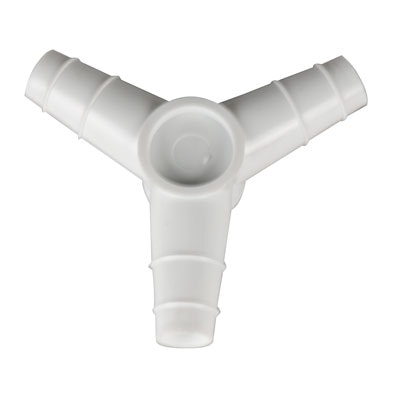 1/4" to 3/8" Kartell® Polypropylene Equal Angle Y Connector