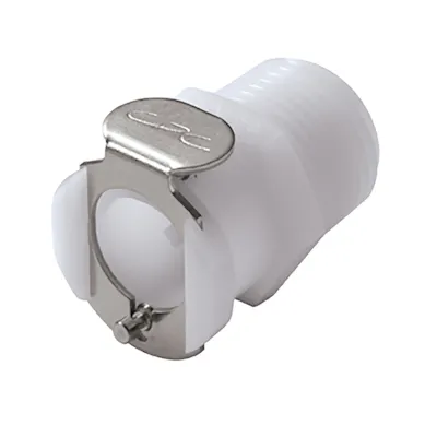 3/8" MNPT PLC Series Acetal Body - Shutoff (Insert Sold Separately)