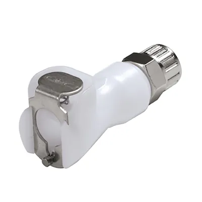 1/4" In-Line Ferruleless PTF PMC Series Acetal Body - Straight Thru (Insert Sold Separately)
