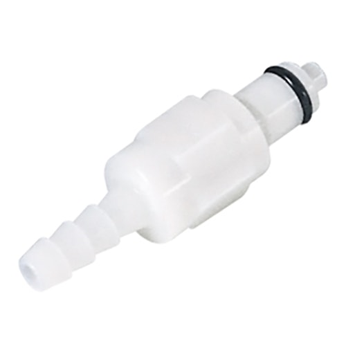 1/16" In-Line Hose Barb PMC Series Acetal Insert - Shutoff (Body Sold Separately)