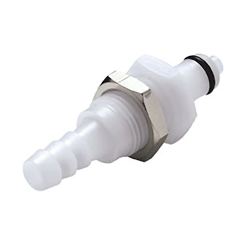 1/8" Hose Barb PMC Series Acetal Panel Mount Insert - Straight Thru (Body Sold Separately)