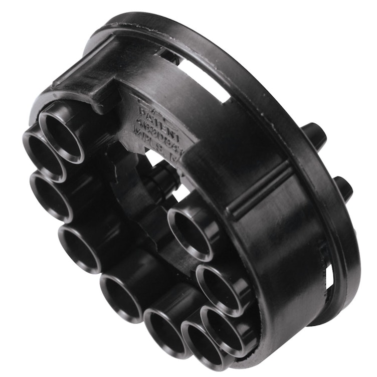 1/8" ID (3.2mm ID) Tentube™ Coupling Body with Female Fitting - Shutoff (Insert Sold Separately)