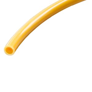 3/8" ID x 0.570" OD x 0.098" Wall Yellow Heavy-Duty FDA Ether-Based Polyurethane Tubing