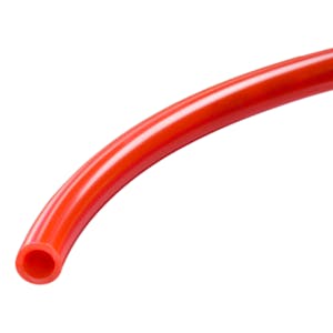 3/8" ID x 0.570" OD x 0.098" Wall Red Heavy-Duty FDA Ether-Based Polyurethane Tubing
