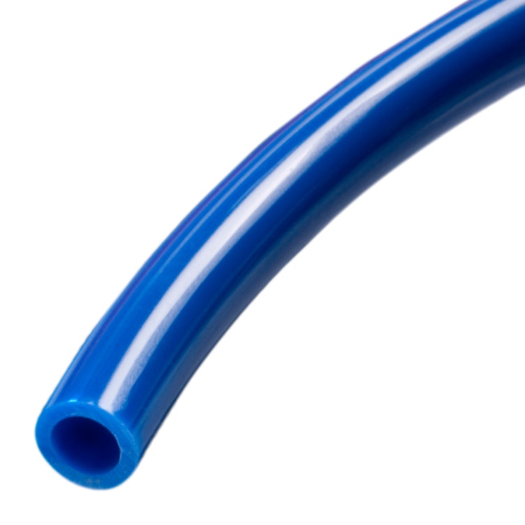 3/8" ID x 0.570" OD x 0.098" Wall Blue Heavy-Duty FDA Ether-Based Polyurethane Tubing