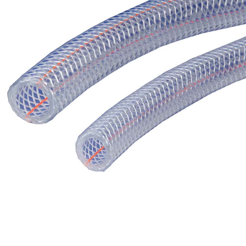 12mm ID x 18mm OD Kuri Tec® CLEARBRAID® K3150 Series Metric Standard Wall Yarn-Reinforced PVC Food & Beverage Hose