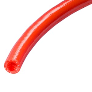 1/4" ID x 0.395" OD Kuri Tec® Pneu-Thane™ Red Lightweight Reinforced Pneumatic Polyurethane Hose