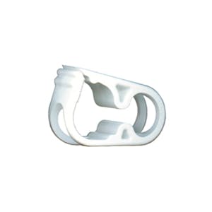 White 12 Position Acetal Tubing Clamp for Tubing up to 0.45" OD